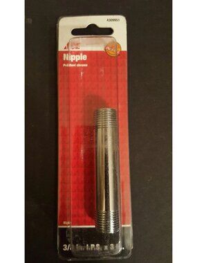 Ace Polished Chrome Nipple 4309951 3/8in. x 3in.